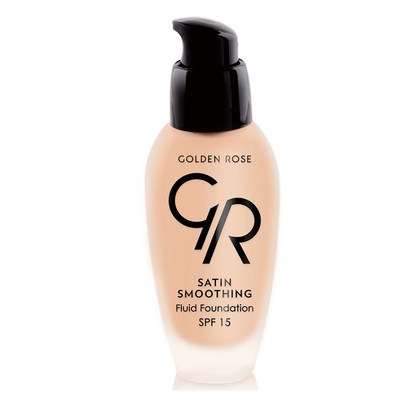 GOLDEN ROSE SATIN SMOOTHING FLUID FOUNDATION SPF15 NO35